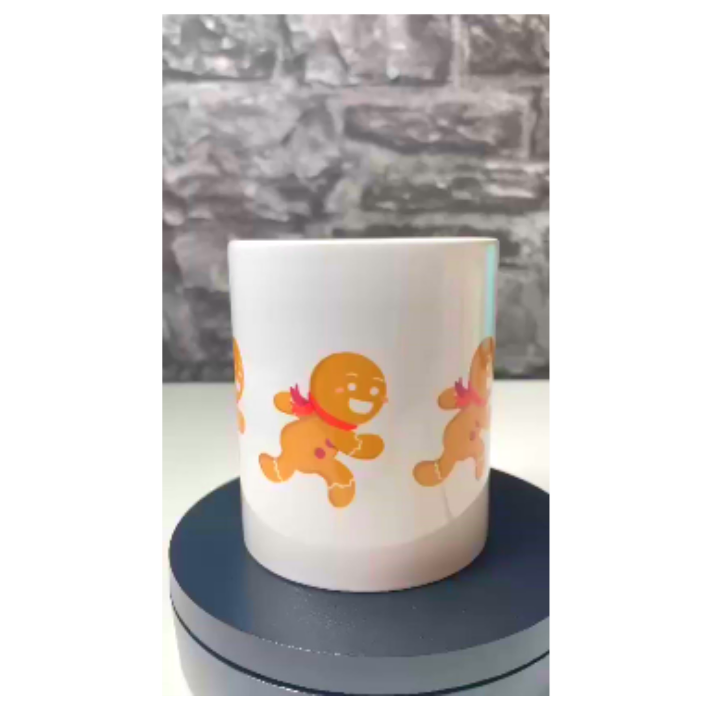 Running Gingerbread man Mug